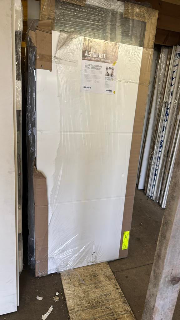 Opdek binnendeur freeslijnen 93x201.5 cm linkshangend nr 413, Ophalen, 80 tot 100 cm, Binnendeur, Nieuw