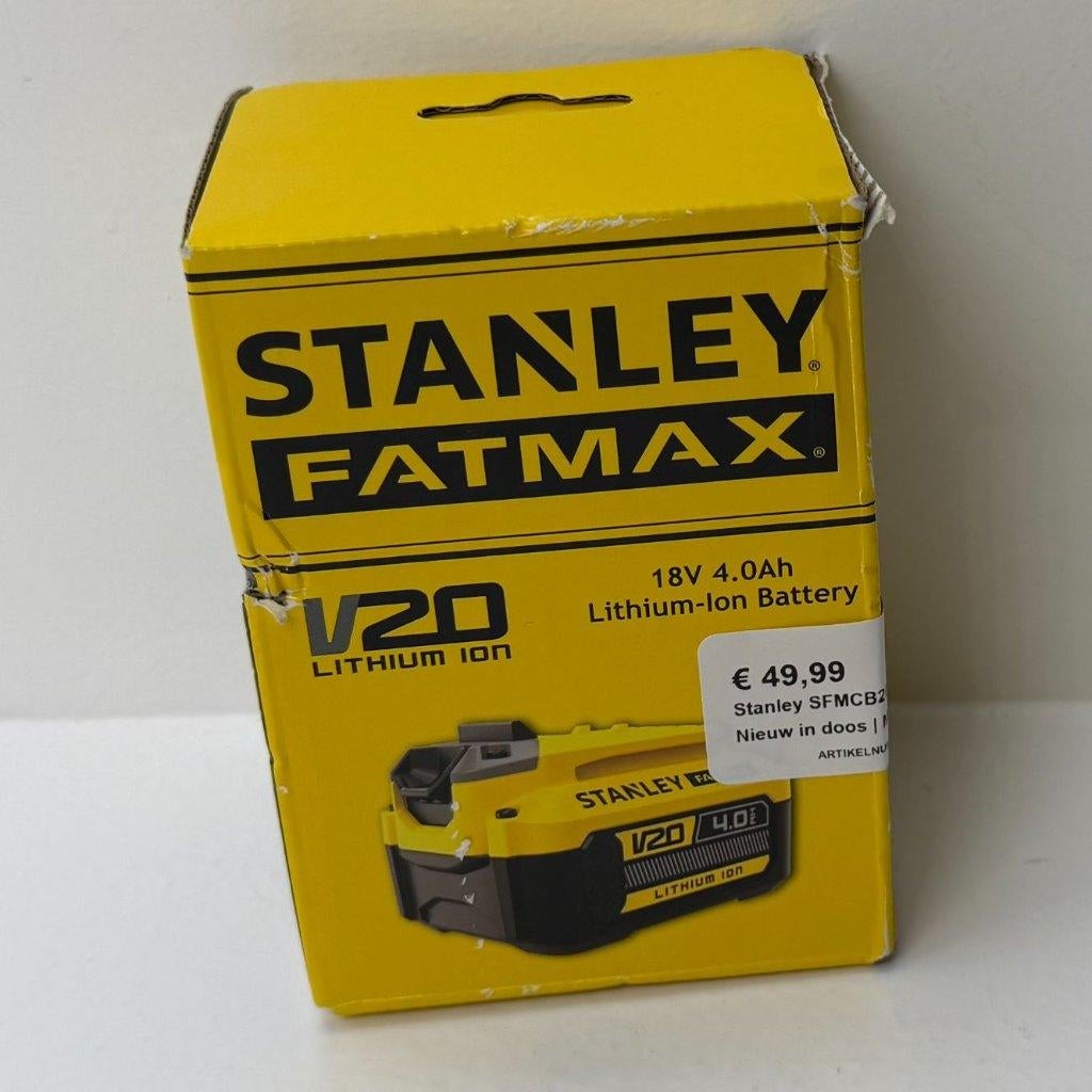 Stanley SFMCB204-XJ Accu 18V | Nieuw in doos | Met garantie, Dordrecht@usedproducts.nl, Toulonselaan 72, Nieuw, Ophalen of Verzenden