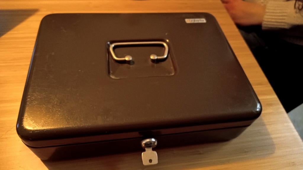 Brabantia Geldkistje met Sleutel - Vintage, Verzamelen, Retro, Ophalen of Verzenden