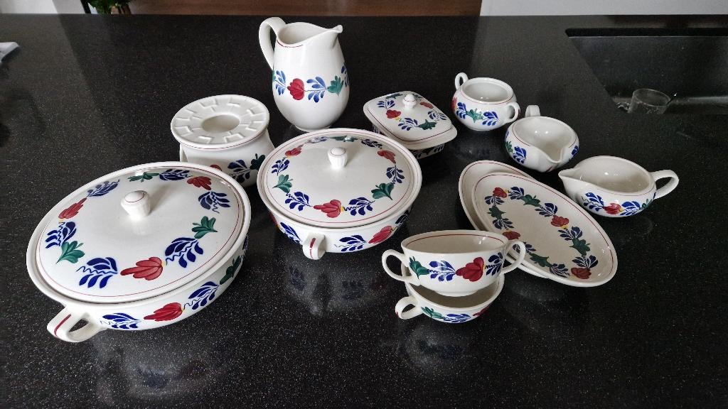 Brabants bont servies, Ophalen, Overige typen, Zo goed als nieuw, Overige stijlen