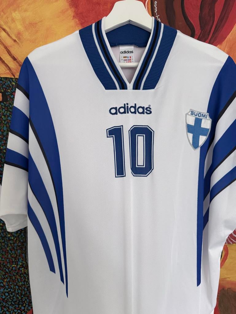 Zeldzaam Jari Litmanen Finland shirt 1996 - Maat L, Verzenden, Zo goed als nieuw