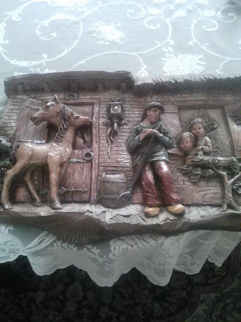 Retro wanddecoratie van steen, Ophalen of Verzenden, Huis en Inrichting