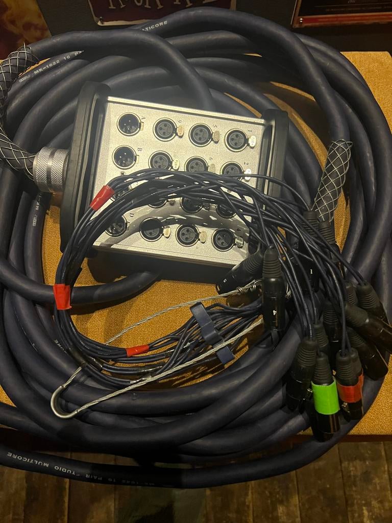 Dap Audio Multikabel 15m - 16 XLR aansluitingen, Ophalen of Verzenden, Gebruikt, Apparatuur