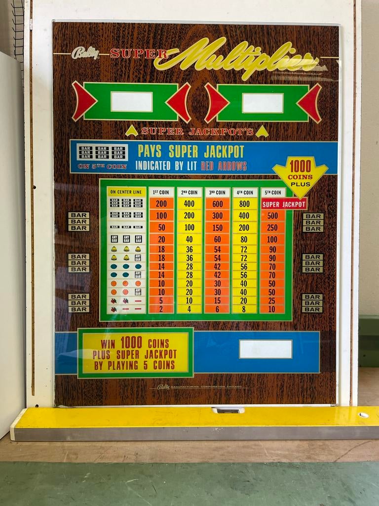 Bally kop ruit super Multiplier., Verzamelen, Automaten | Gokkasten en Fruitautomaten, Euro, Ophalen of Verzenden, Nieuw