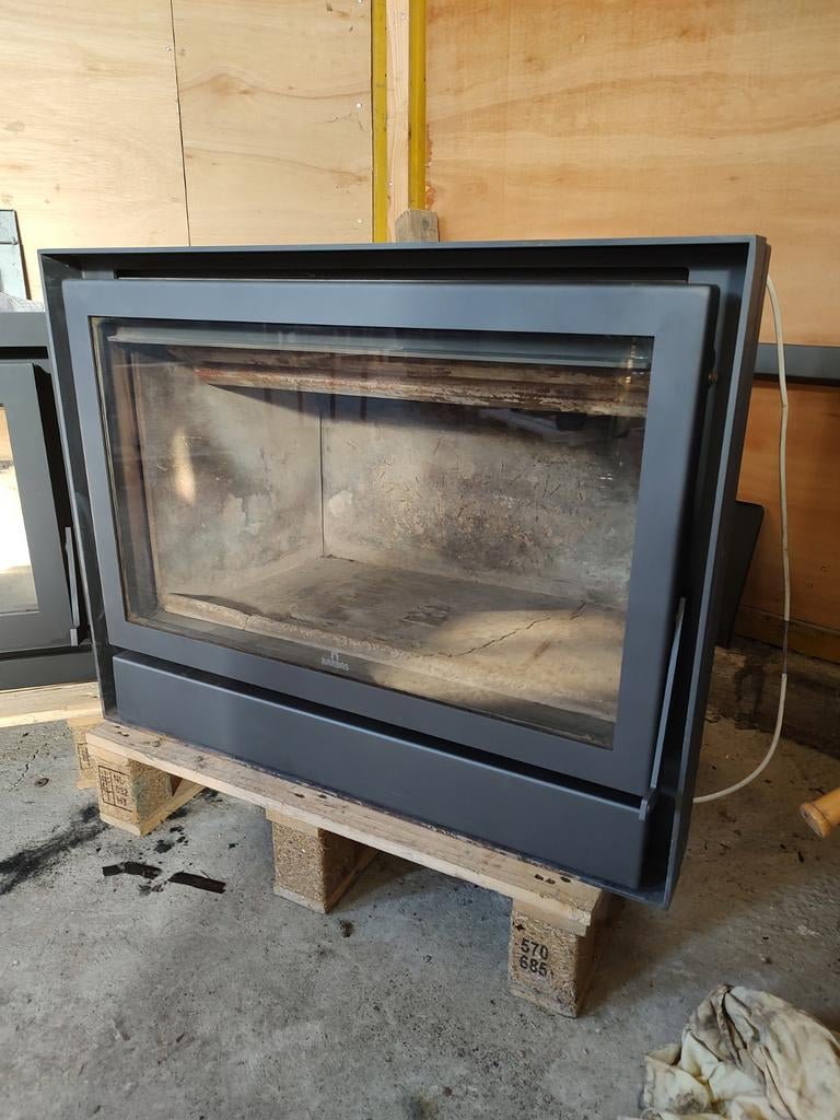 BARBAS UNIVERSAL 5-80 houtkachel inbouw gebruikt inbouwhaard, Huis en Inrichting, Kachels, Gebruikt, Houtkachel, Ophalen of Verzenden