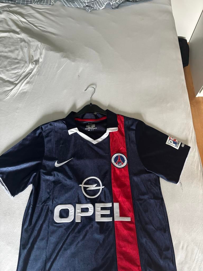 PSG Ronaldinho shirt 2001/2002 - Maat L, Ophalen of Verzenden, Zo goed als nieuw, Maat 52/54 (L), Blauw
