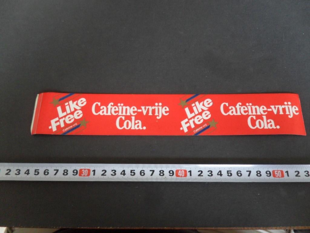 sticker LIKR-FREE Cafeïne-vrije Cola, Ophalen, Zo goed als nieuw