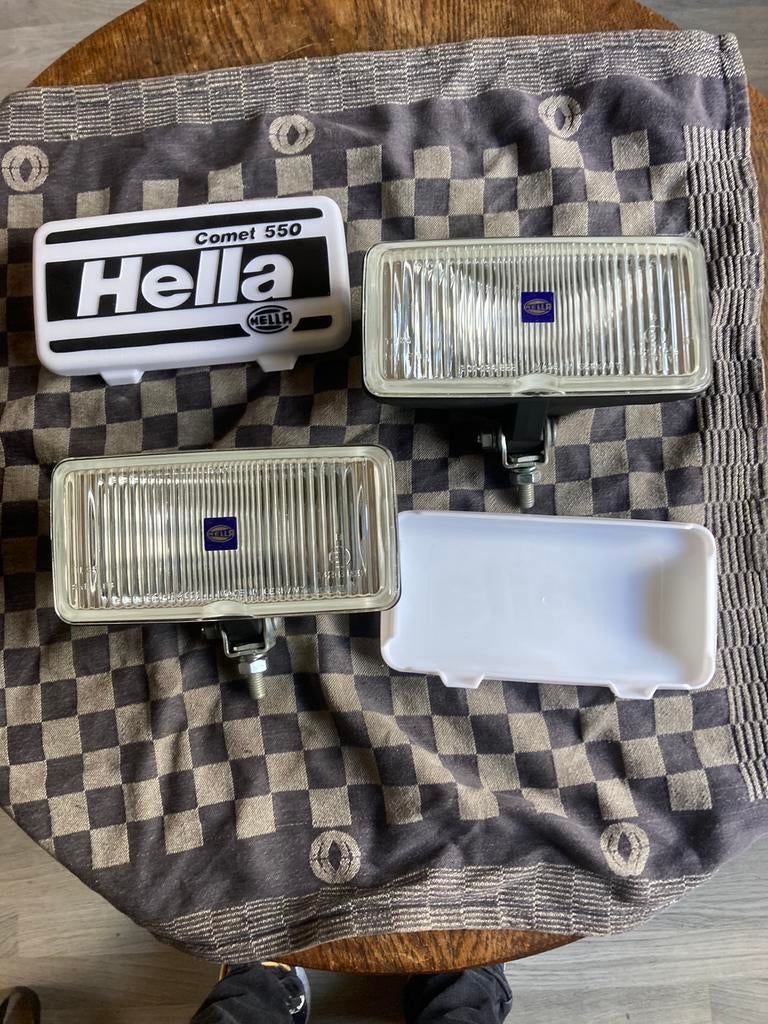 Oldtimer 2 Hella witte mistlampen comet 550, Ophalen of Verzenden, Nieuw