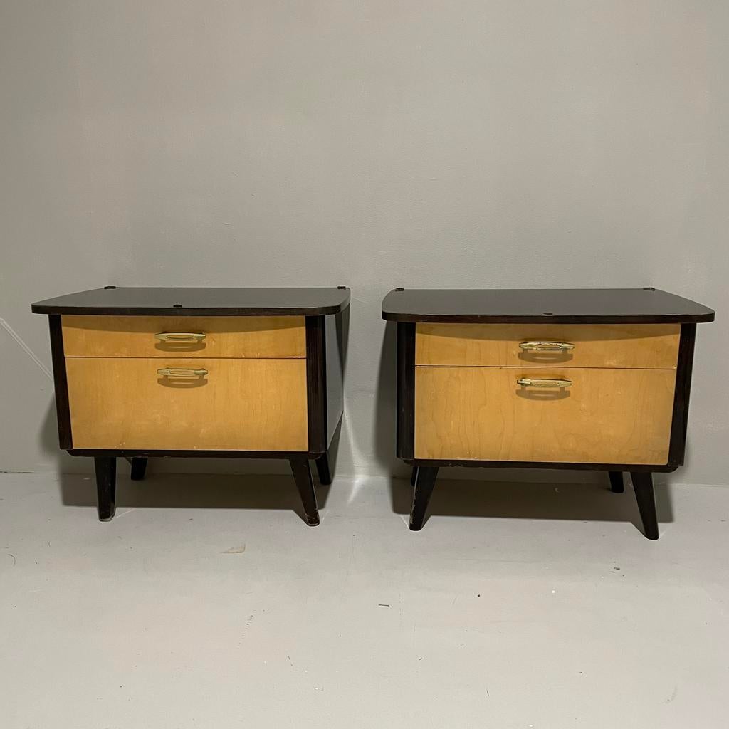 2 vintage kastjes jaren 60, Antiek en Kunst, Antiek | Meubels | Kasten, Ophalen