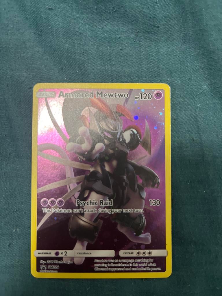 Armored Mewtwo SM228 -, Ophalen of Verzenden, Zo goed als nieuw, Losse kaart