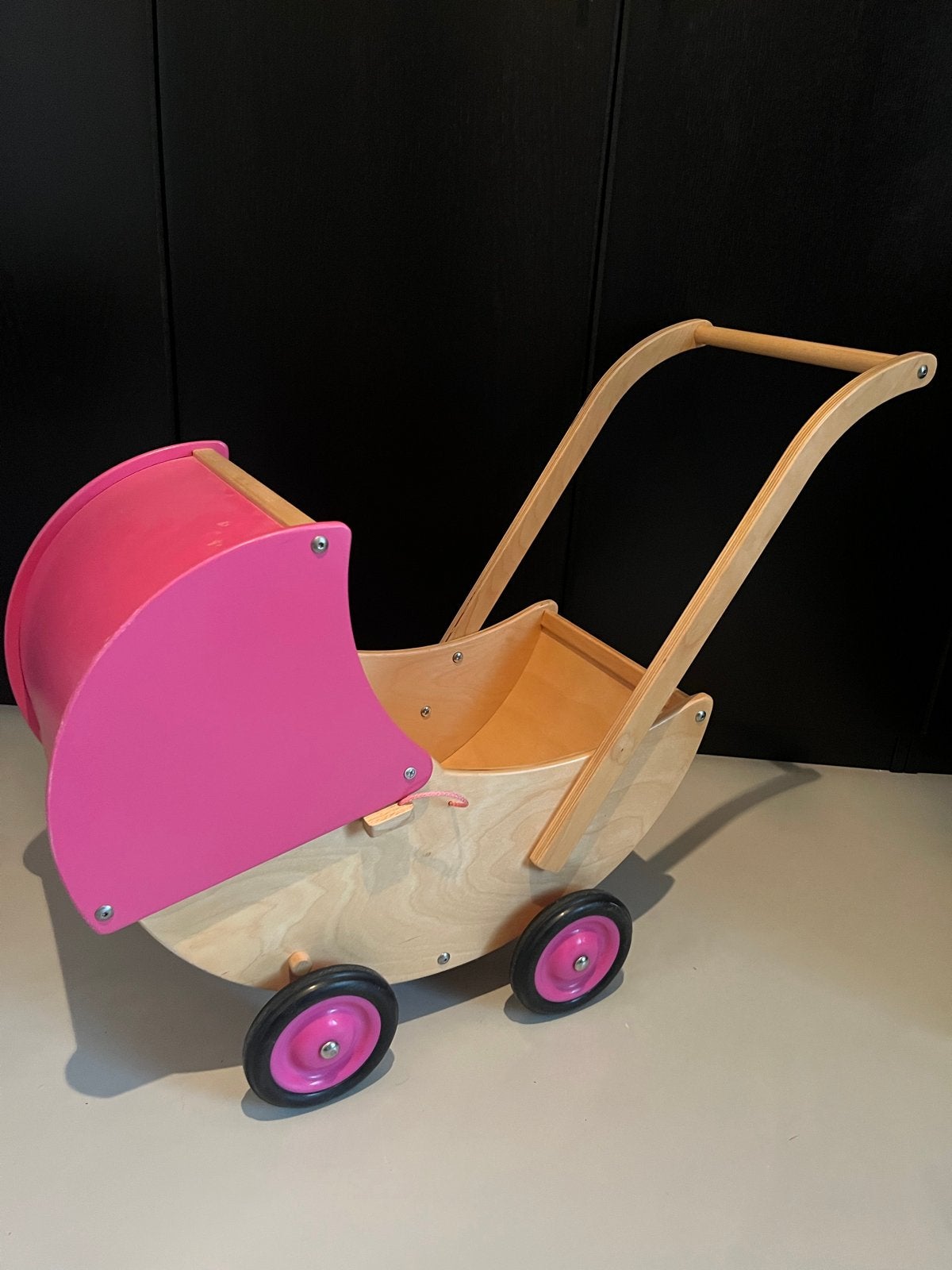 Van Dijk Toys houten poppenwagen, Ophalen, Gebruikt