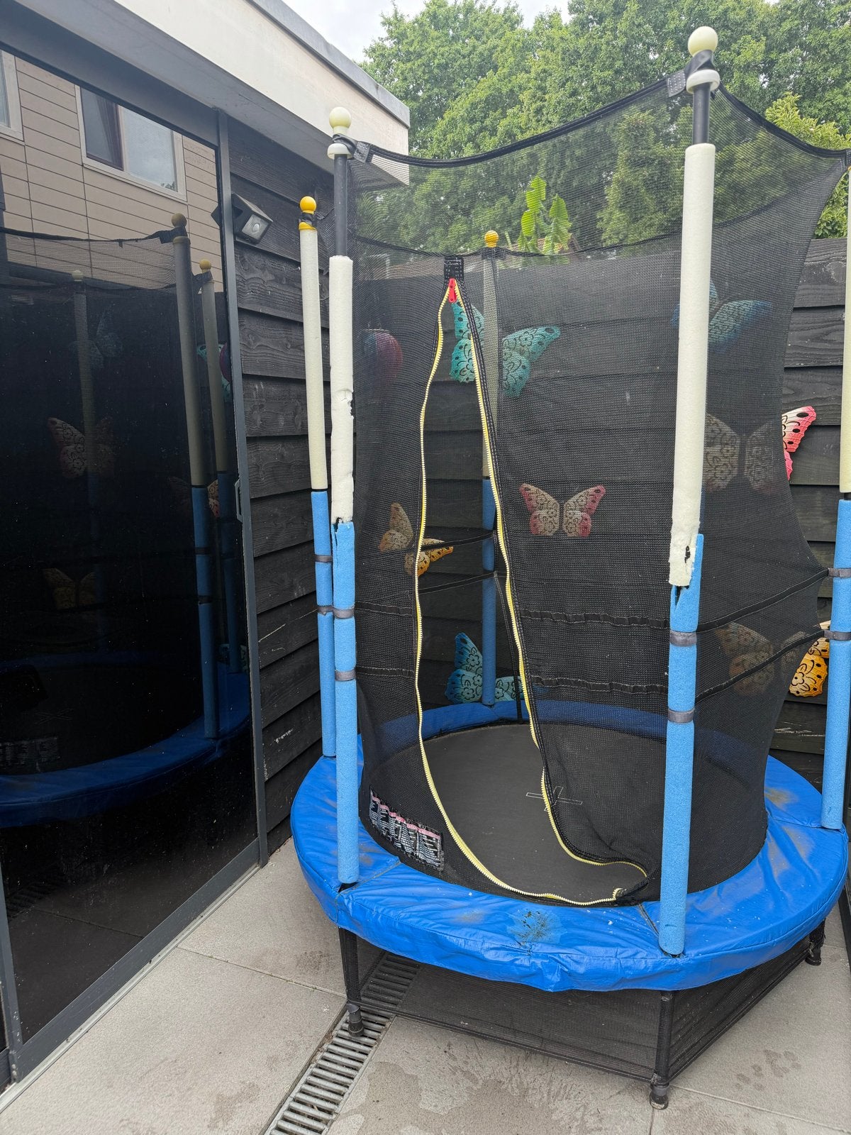 Trampoline met veiligheidsnet, Ophalen, Gebruikt