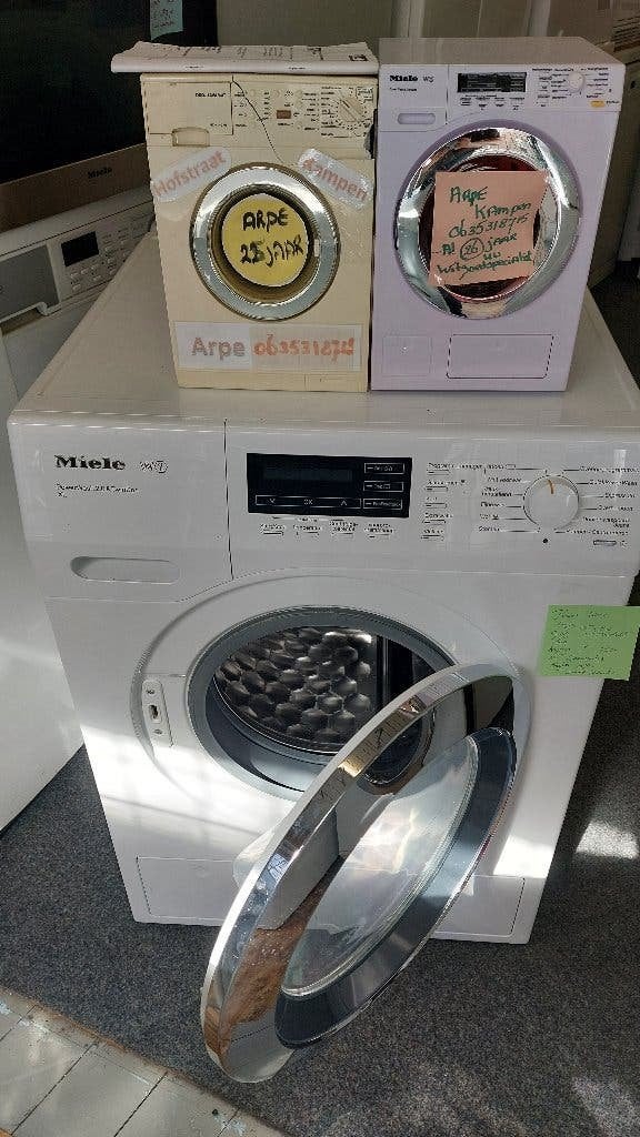 miele wasmachine 1600 9 kg 399 caps  ARPE nieuw type, Ophalen, 1200 tot 1600 toeren, 8 tot 10 kg, Zo goed als nieuw