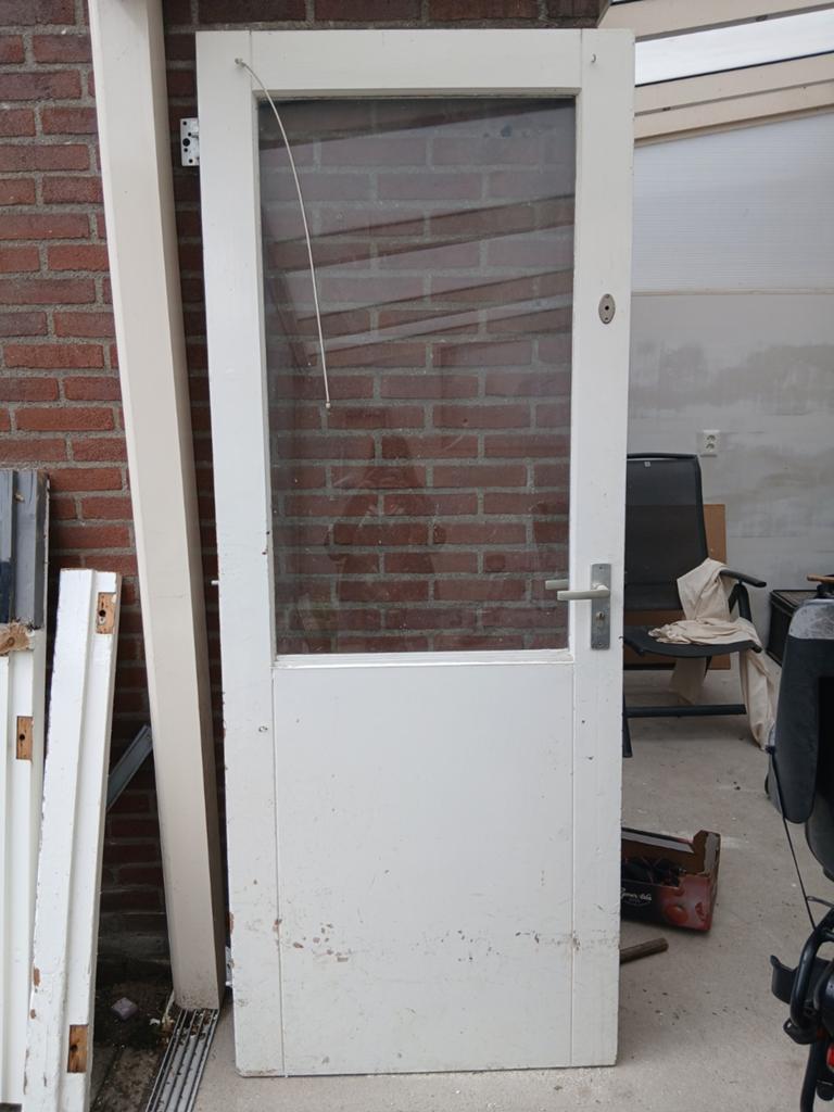 Houten schuurdeur 211x82 cm, Ophalen