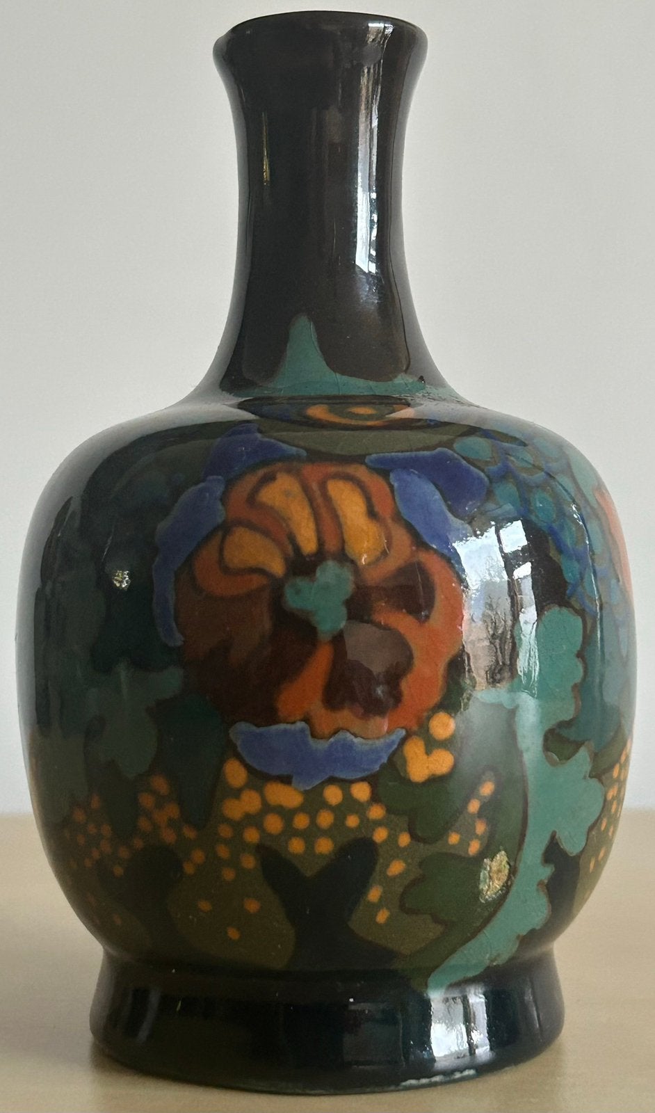 Art deco ARNHEM plateel vaas POLO 1920, Ophalen of Verzenden