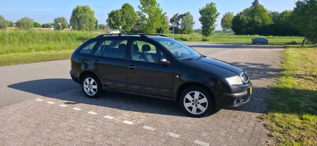Skoda Fabia 1.4 Combi 55KW 2005 Zwart, Voorwielaandrijving, 74 pk, Zwart, 4 cilinders
