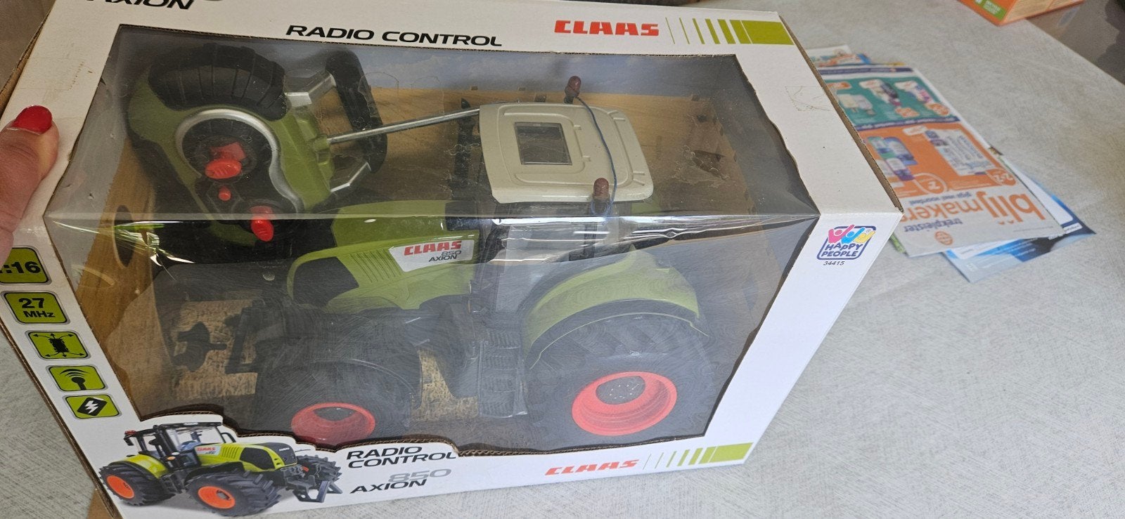 Radiografische tractor Claas Axion 850 - Zo goed als nieuw, Ophalen of Verzenden, Zo goed als nieuw