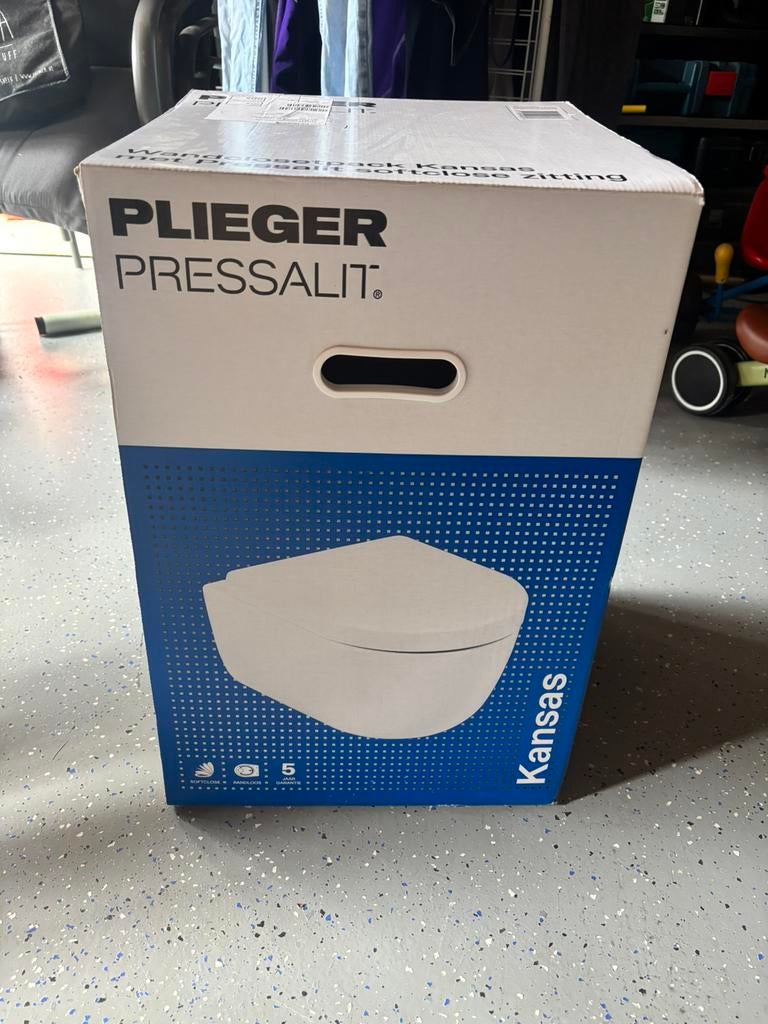 Plieger wc pot en wc bril set, Ophalen, Zo goed als nieuw, Toilet