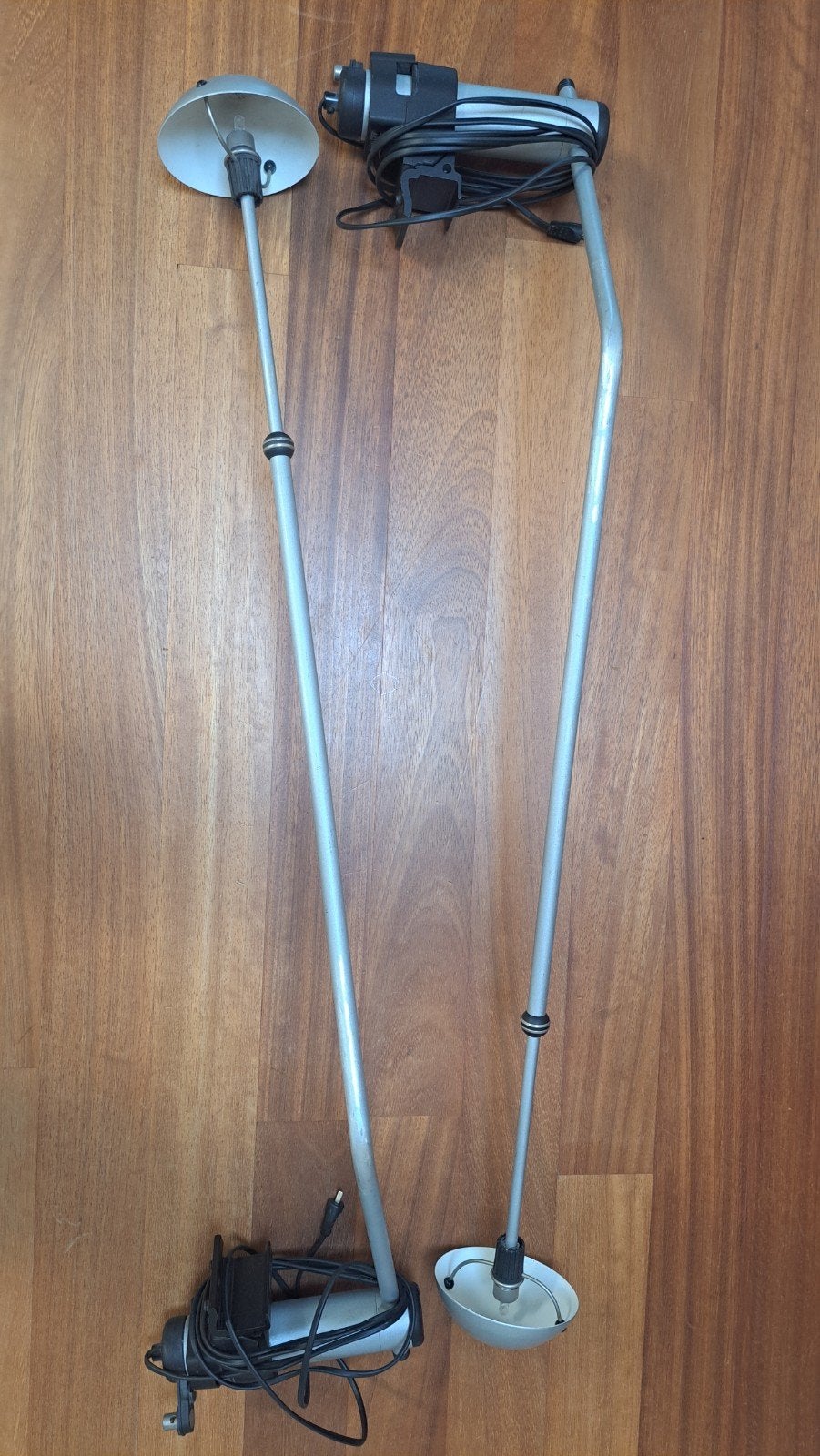 Auping Auro bedlampen (zonder trafo), Overige merken, Gebruikt, Zilver, Ophalen