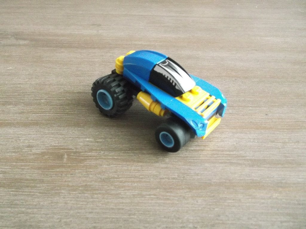 lego racers  4309 blue racer (2004), Gebruikt, Lego, Ophalen of Verzenden, Racers