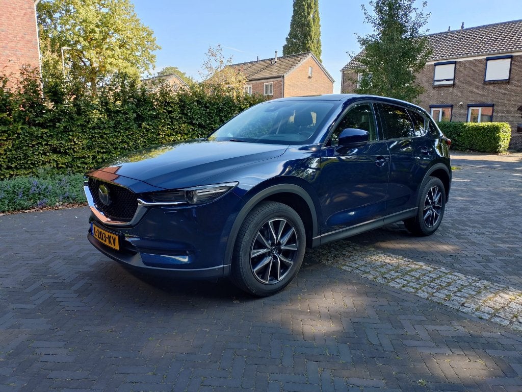 Mazda CX-5 2.5, 194pk 4WD Aut 2017 Blauw, trekh, winterb, Automaat, 4 cilinders, 2000 kg, Blauw