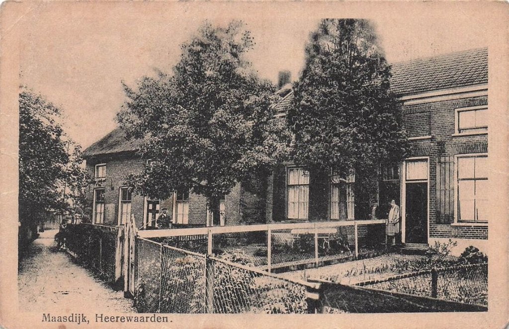702-413-029 Maasdijk Heerewaarden, Verzamelen, Ansichtkaarten | Nederland, Verzenden, Voor 1920, Gelderland