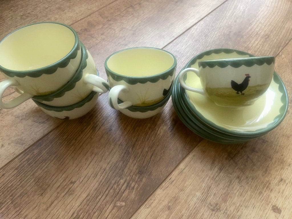 Zeller koffiekopjes, Ophalen of Verzenden, Porselein, Overige stijlen, Kop(pen) en/of Schotel(s)