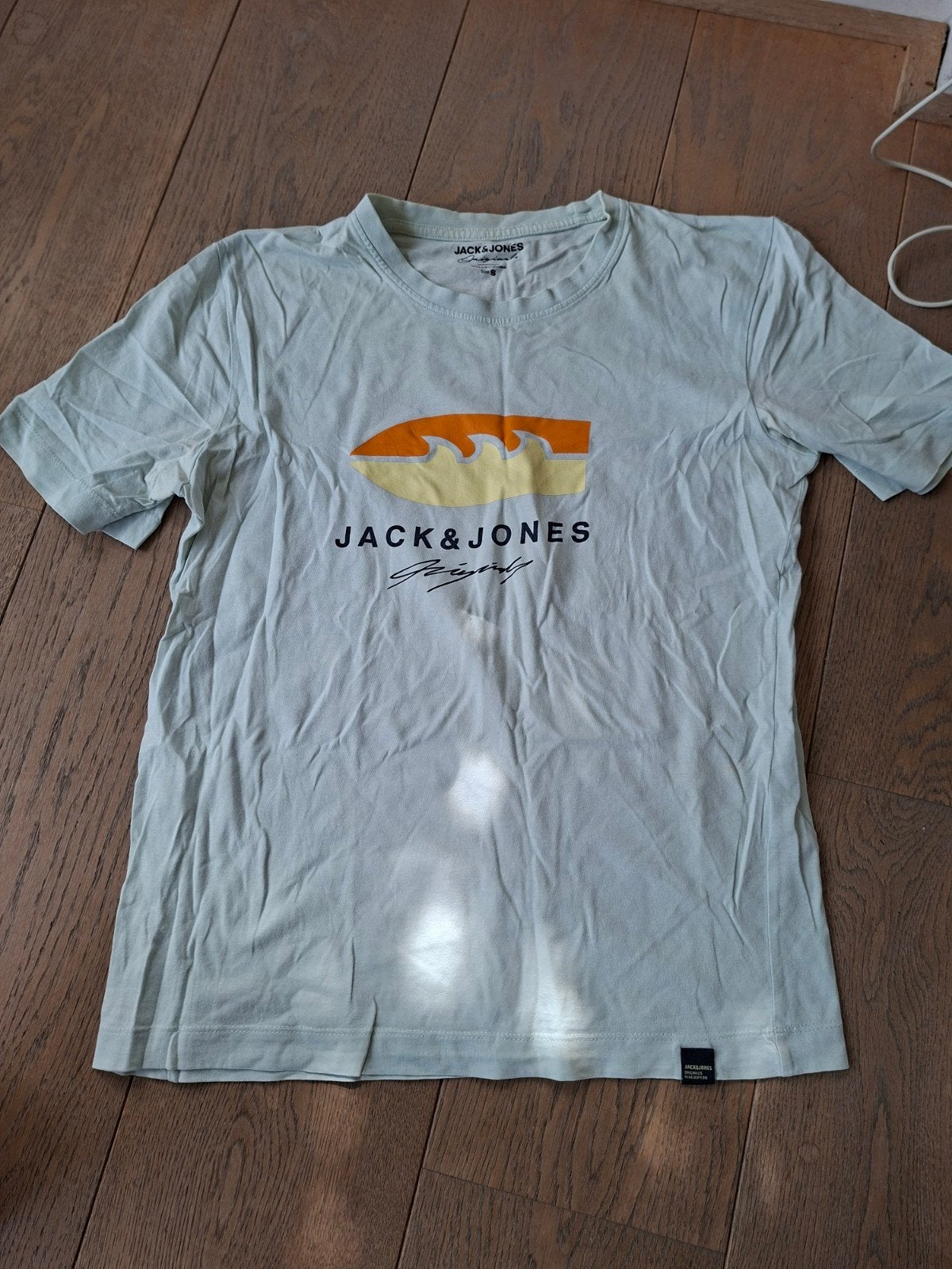 Jack & Jones T-shirt Maat S Lichtgroen met Print, Ophalen of Verzenden, Gedragen, Maat 46 (S) of kleiner, Groen