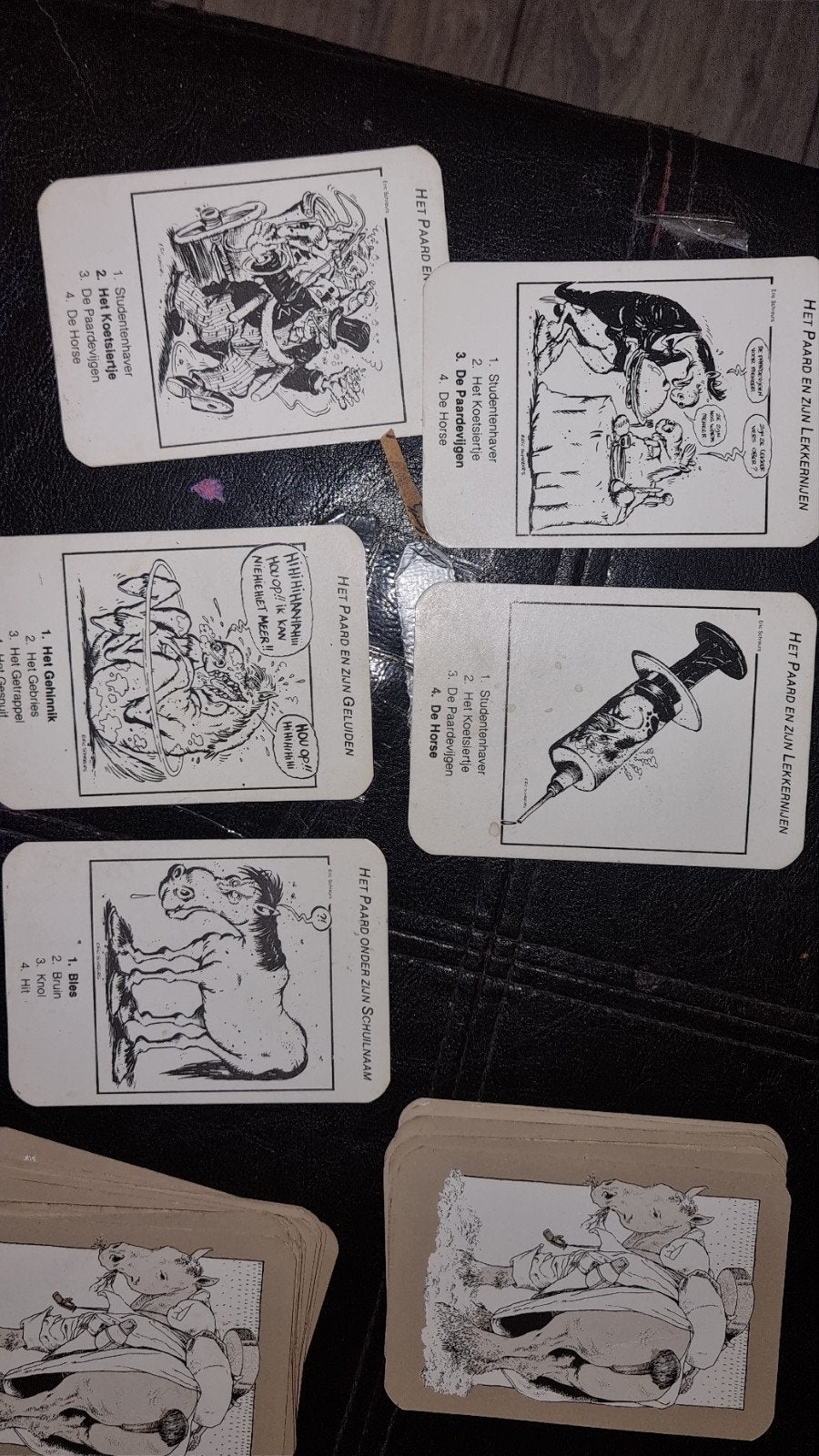 Vierspan Paardenkwartet - Vintage Kaartspel uit 1984, Vijf spelers of meer, Ophalen of Verzenden, Gebruikt, ICOB