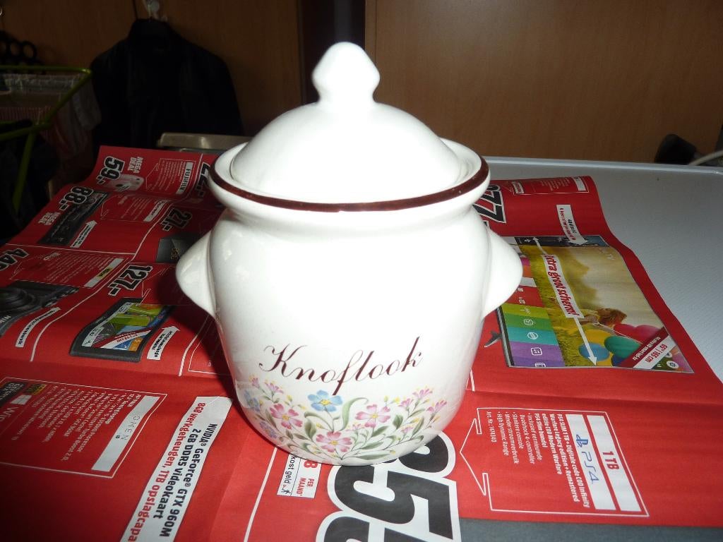 vintage knoflookpotje en andere keukenpotjes, Ophalen of Verzenden