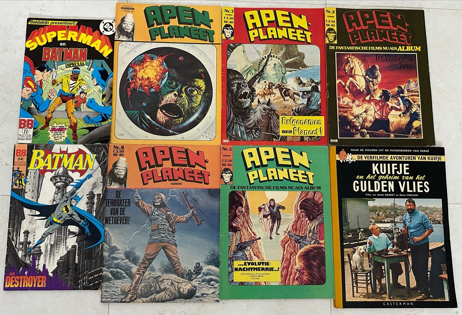 Diverse stripboeken: Batman, Superman en Apenplaneet, Meerdere stripboeken, Ophalen of Verzenden, Gelezen