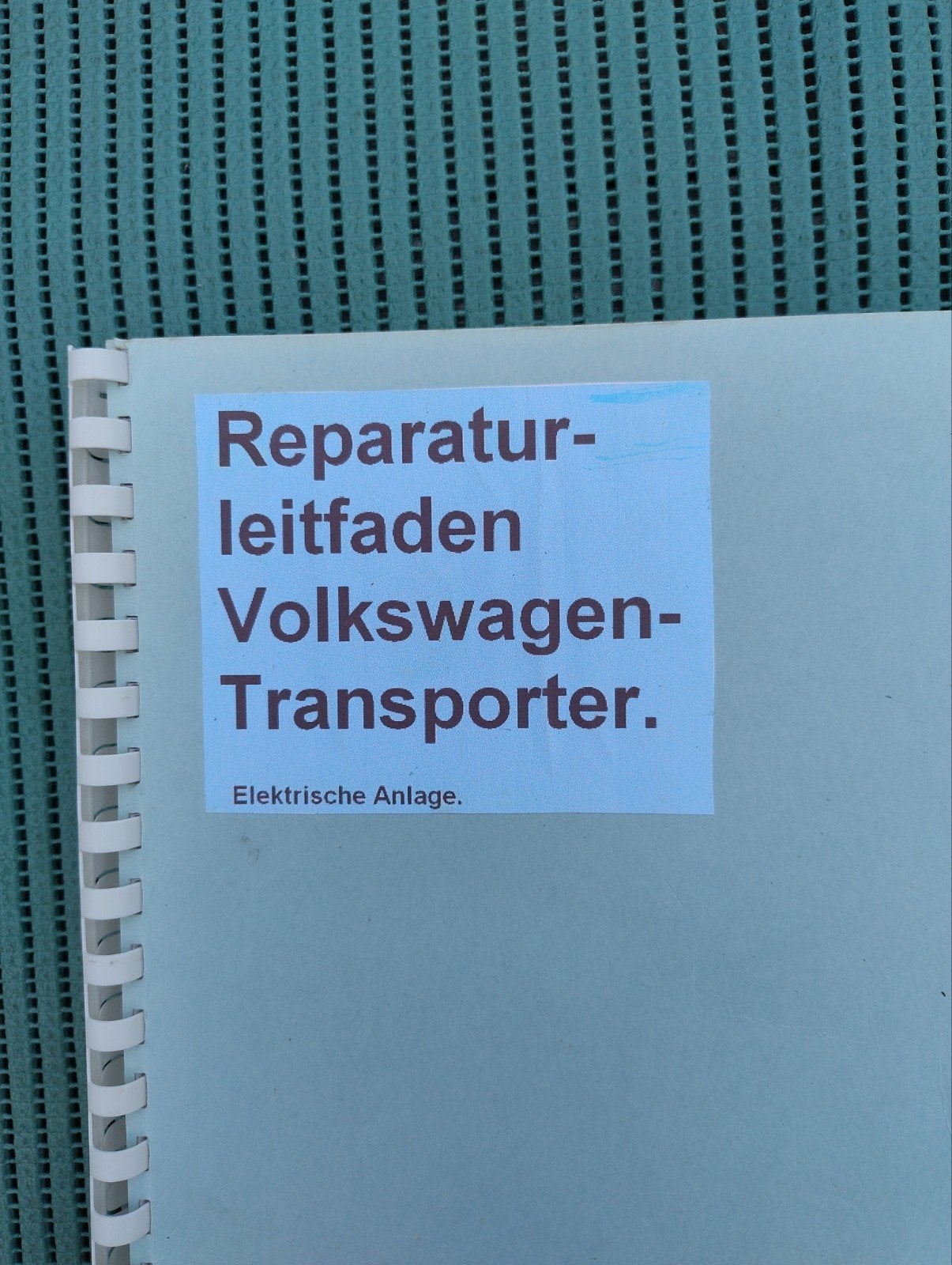 VW Transporter T3 Reparatiehandleiding Elektrische Installat, Ophalen