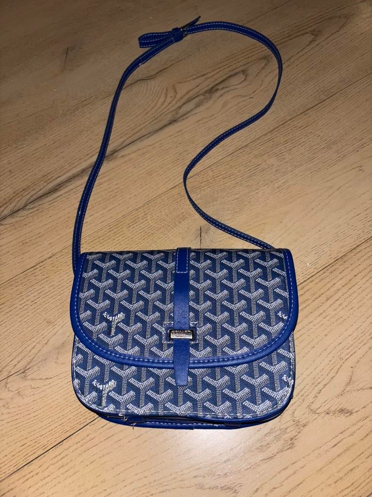 goyard blue bag, Sieraden, Tassen en Uiterlijk, Tassen | Schoudertassen, Ophalen of Verzenden, Zo goed als nieuw, Blauw