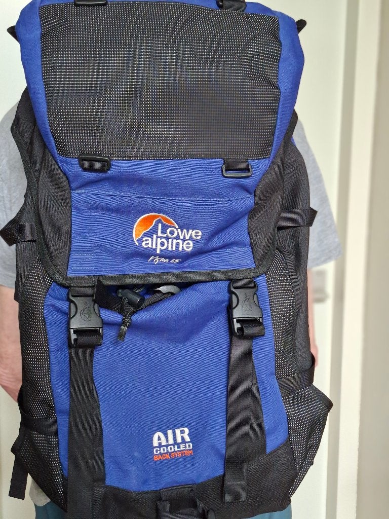 Rugzak blauw/ zwart merk Lowe alpine vision 25, Ophalen, Zo goed als nieuw, Rugzak