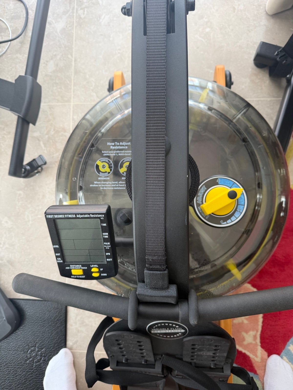 First Degree Waterrower, mooi design als nieuw Roeimachine, Ophalen, Overige materialen, Benen, Zo goed als nieuw
