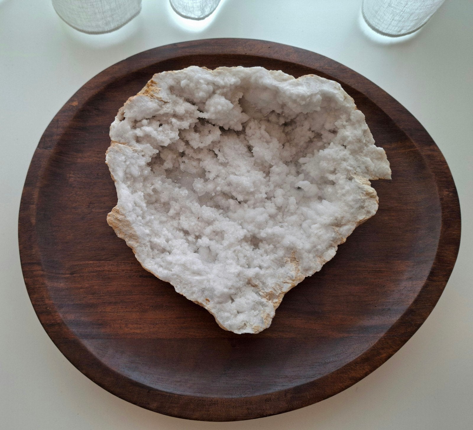 Grote druzy bergkristal geode 1.69kg, Ophalen of Verzenden, Mineraal