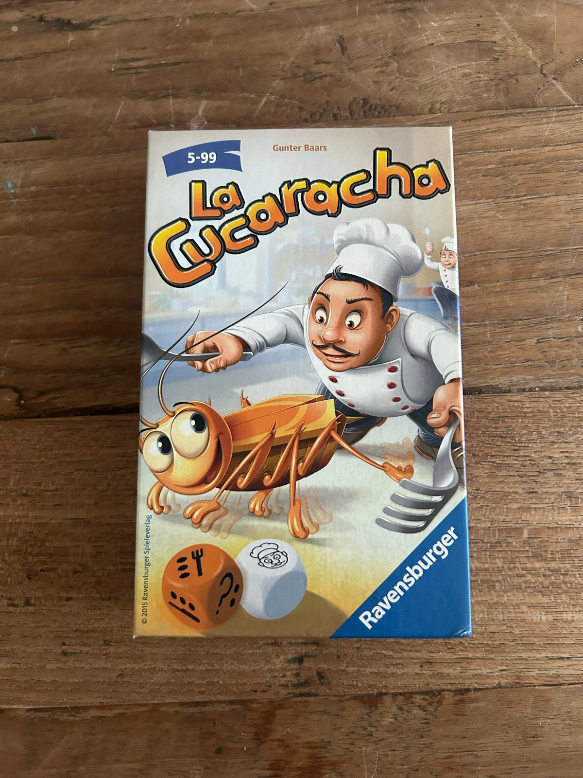 La Cucaracha bordspel van Ravensburger, Drie of vier spelers, Ophalen, Zo goed als nieuw