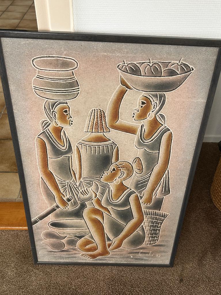 zandschilderij afrika, Ophalen of Verzenden