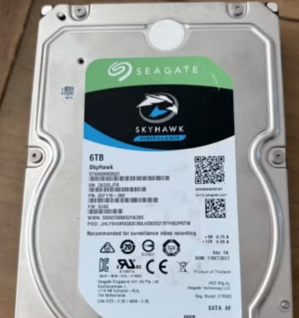 Skyhawk Seagate 6TB, Computers en Software, Harde schijven, Ophalen, Desktop