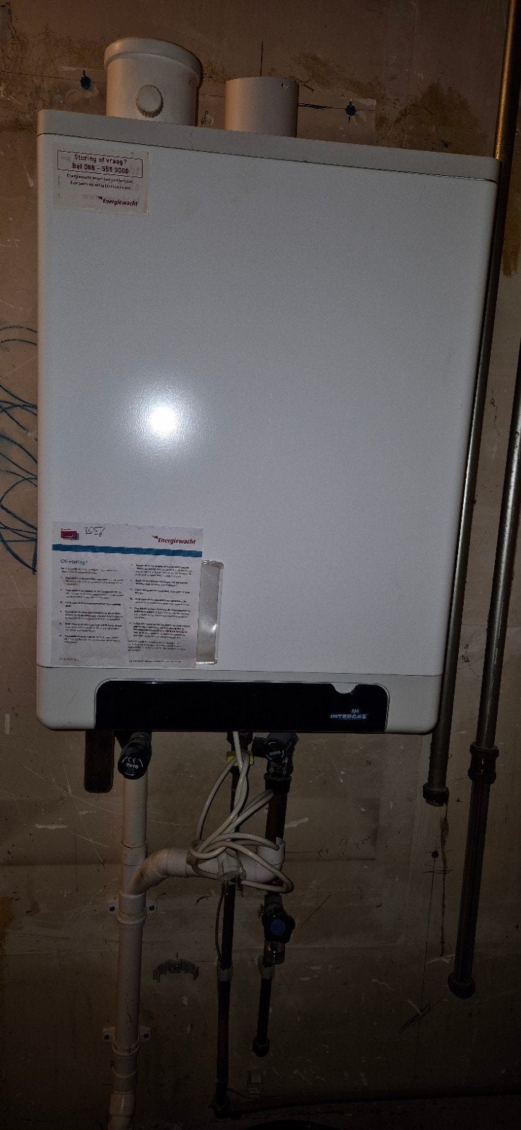 Intergas ketel en expansievat, Ophalen, 30 tot 80 cm, Gebruikt, Cv-ketel of Combi-ketel