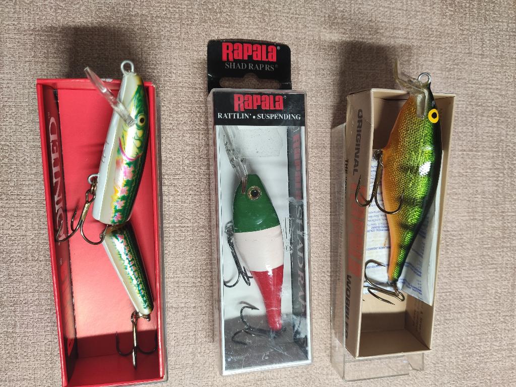 Set 3 verschillende Rapala pluggen ( kunstaas ) Nieuw !, Watersport en Boten, Ophalen of Verzenden, Nieuw, Overige typen