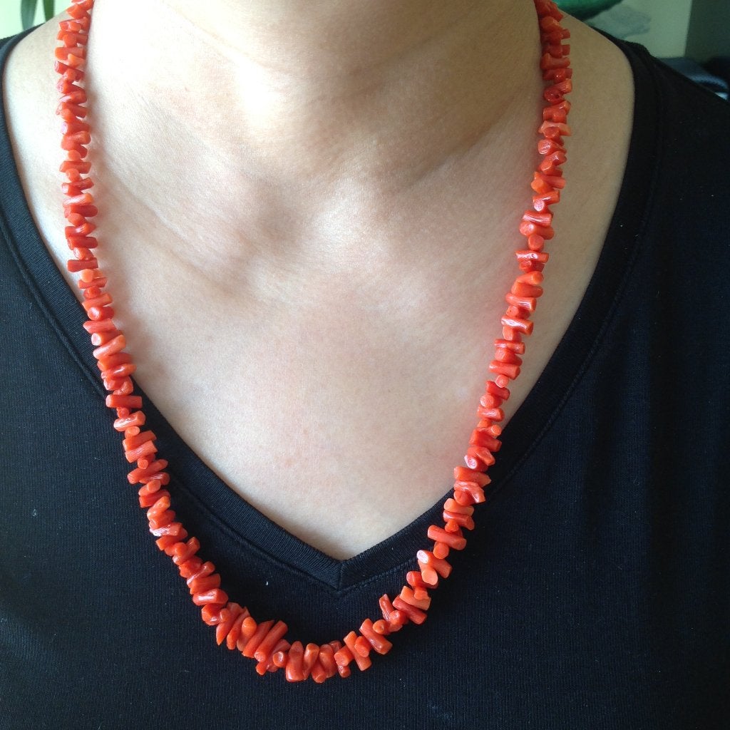 Antieke sieraden - bloedkoralen ketting, Sieraden, Tassen en Uiterlijk, Antieke sieraden, Verzenden, Overige materialen, Ketting