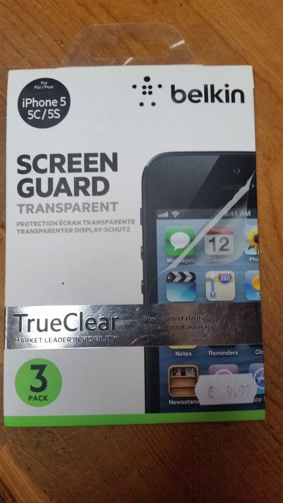 3x Screen guard iPhone 5/5C/5S, Telecommunicatie, Mobiele telefoons | Hoesjes en Frontjes | Apple iPhone, Nieuw, Frontje of Cover