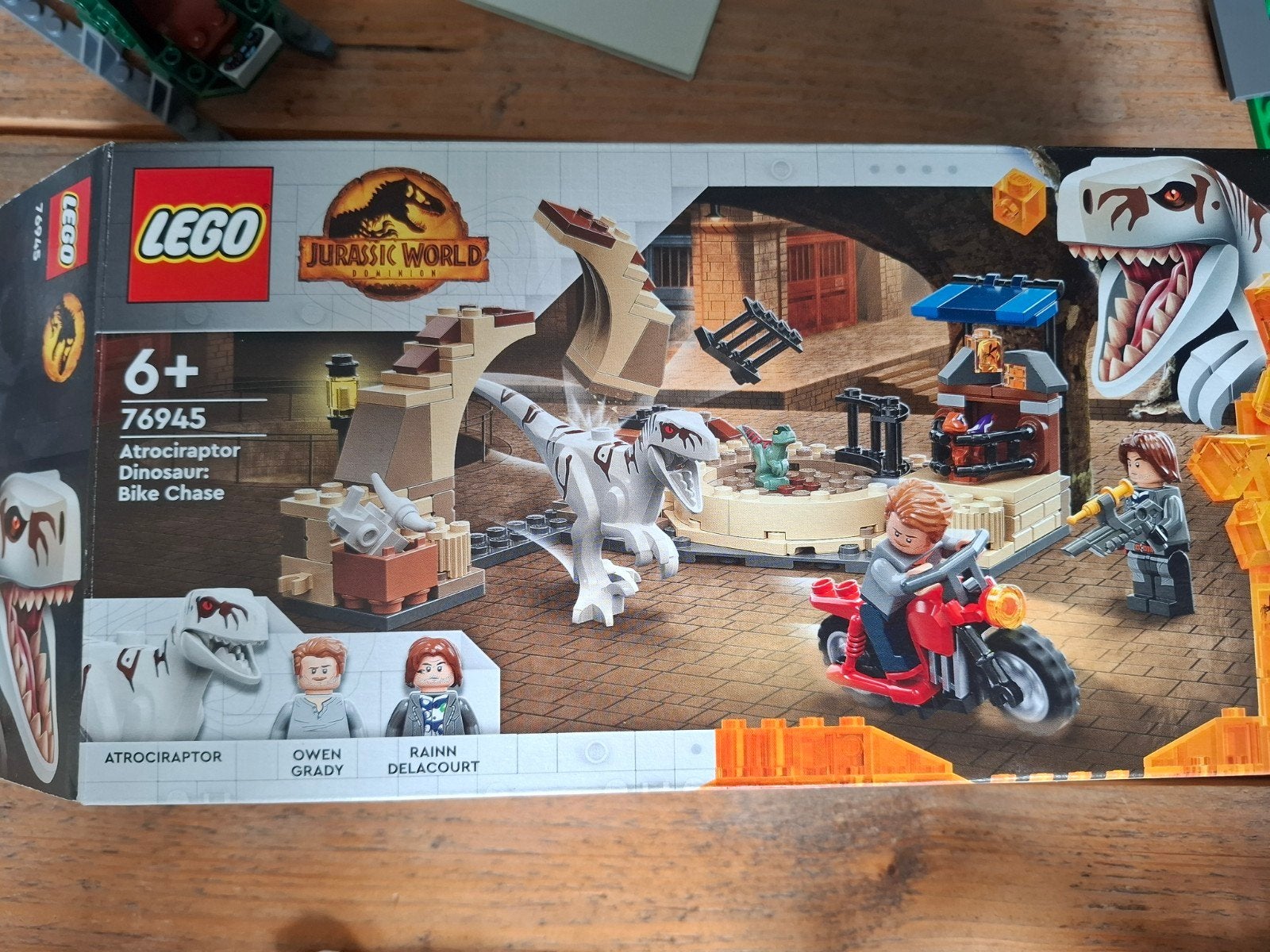 Lego Jurassic World 76945 Atrociraptor Dinosaurus,Bike Chase, Ophalen, Jurassic World, Lego, Zo goed als nieuw