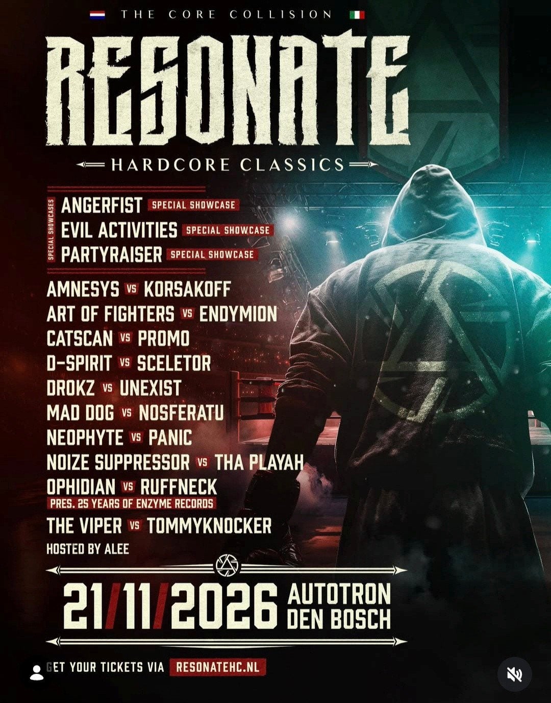 resonate hardcore classics 2026 2 tickets, Tickets en Kaartjes, Twee personen, Juni