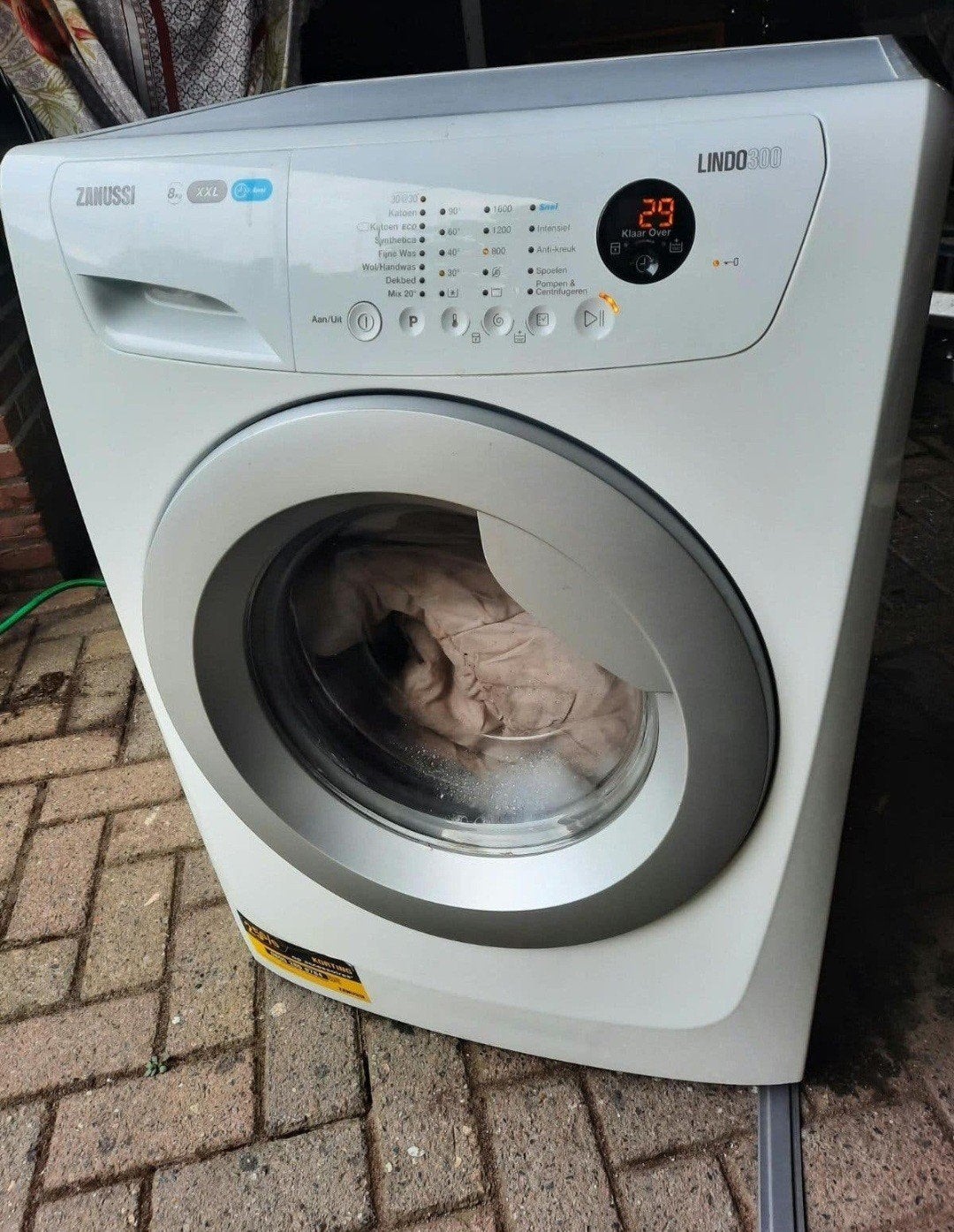 wasmachine, Ophalen, 1200 tot 1600 toeren, 85 tot 90 cm