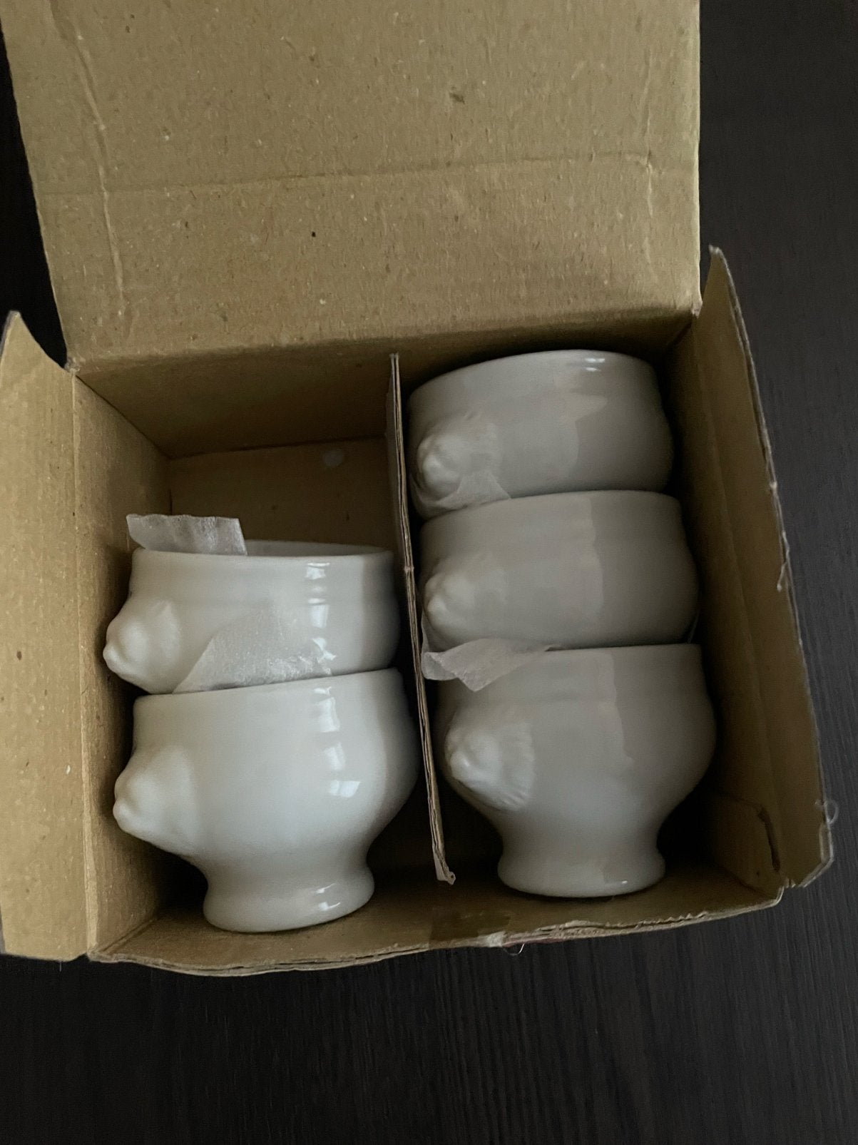 Soepkommetjes leeuwenkop 8x7cm - 5 stuks - nieuw, Overige merken, Klassiek, Nieuw, Ophalen of Verzenden