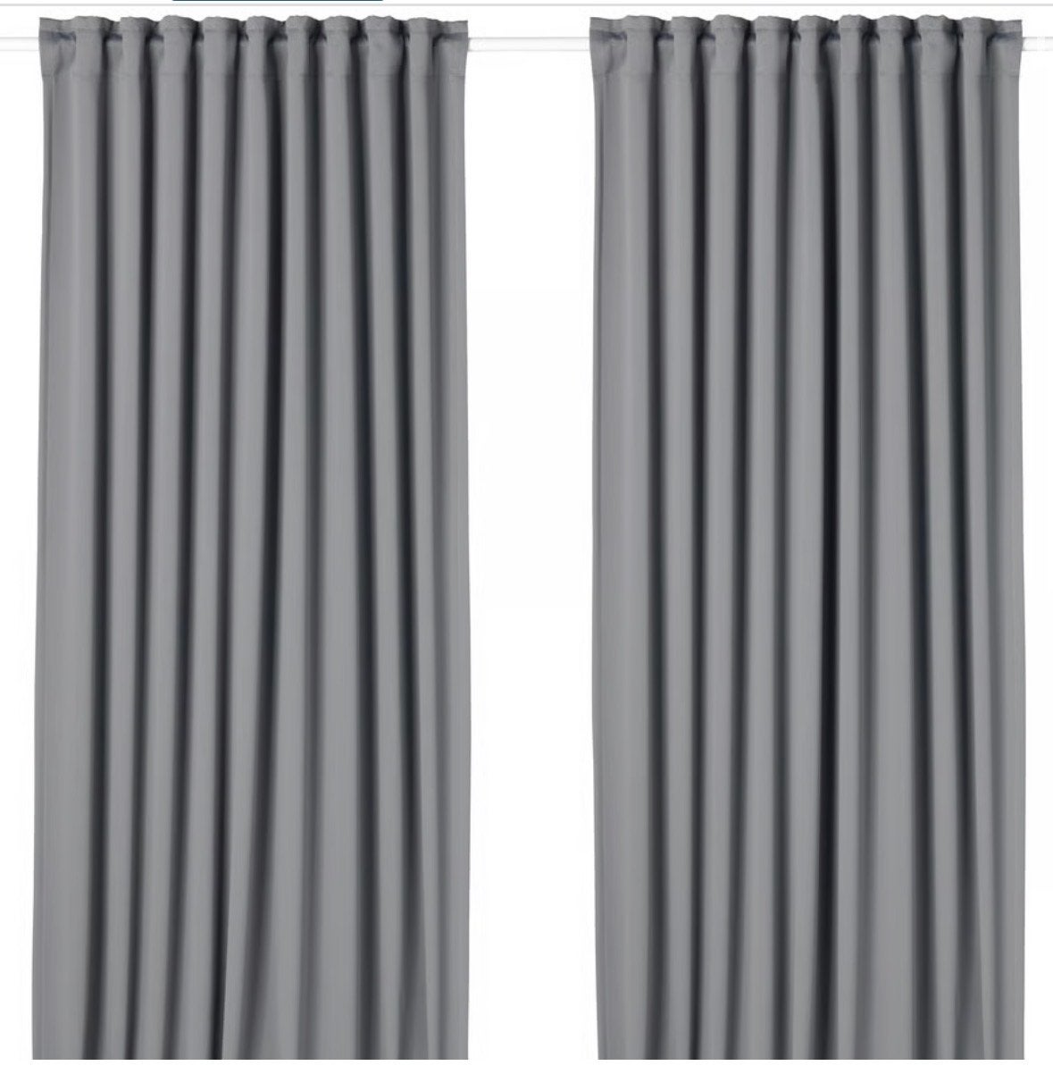 IKEA Gordijnen verduisterend  - Grijs - 145x300 cm zgan, Ophalen, Verduisterend, Fluweel, Zo goed als nieuw