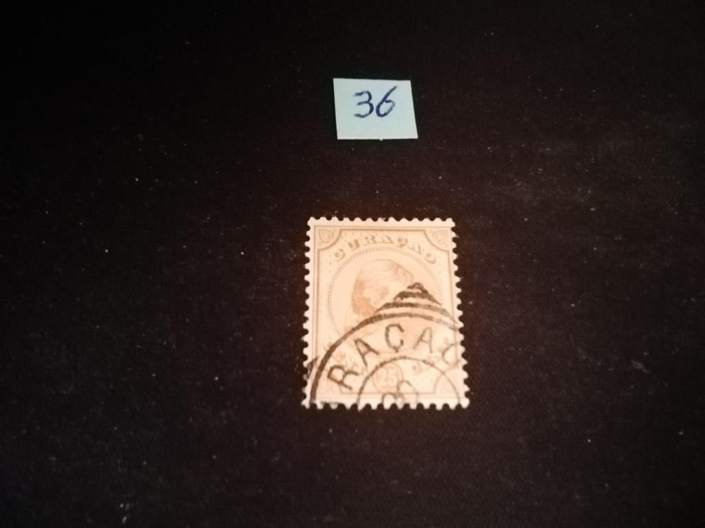 CURAÇAO NR 22 KONINGIN WILHELMINA GESTEMPELD, Postzegels en Munten, Postzegels | Nederlandse Antillen en Aruba, Ophalen of Verzenden