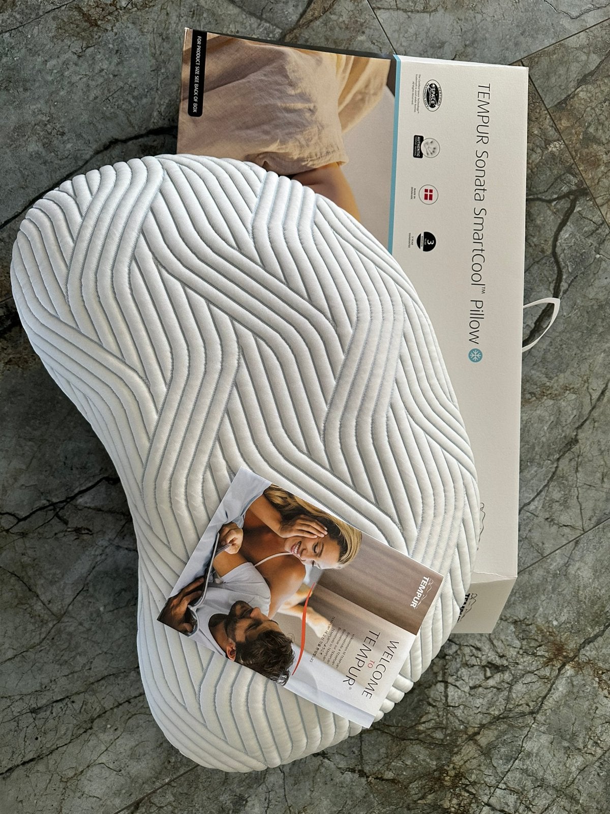 TEMPUR Sonata SmartCool Pillow Medium, Ophalen, Eenpersoons, Wit, Nieuw